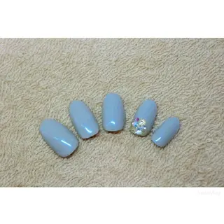 ネイル 痛ネイル/ワンホン/ フィルイン/長さだしのネイルデザイン