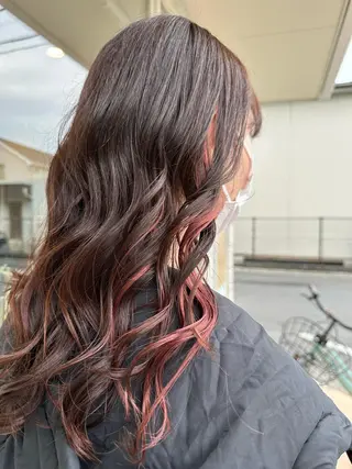 ミディアム カラー 🪼高評価🪼 💎柴崎の藤咲💎のヘアスタイル