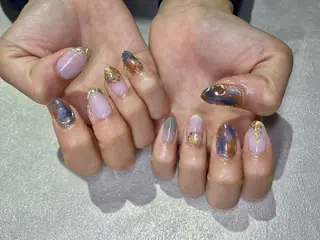 ネイル Amber21.所属・Nagahama Akariのネイルデザイン