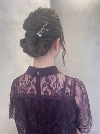 ミディアム カラー ヘアアレンジ stylist/蛯谷 珠里のヘアスタイル