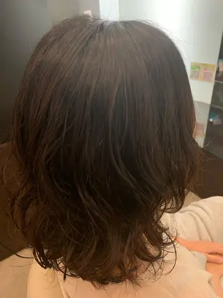 ミディアム パーマ Aya/四条烏丸/ インナーカラーのヘアスタイル