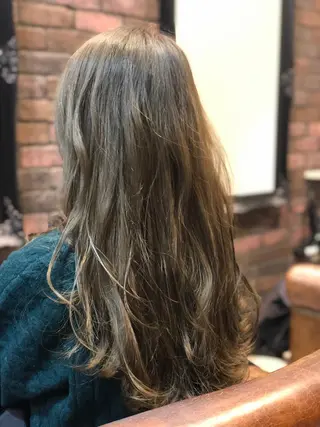 ロング カラー パーマ olga所属・松尾謙佑【ハイライト LEDエクステ】のヘアスタイル