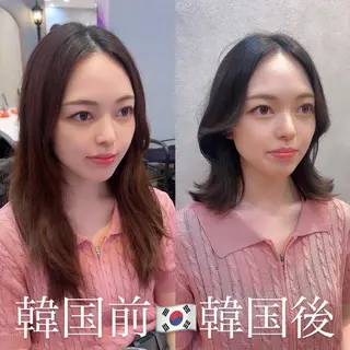 ミディアム カラー 🩷韓国ヘア/ヨシン モリ🩷Maikaのヘアスタイル