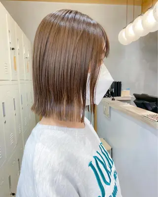 ミディアム カラー ♥️ボブ韓国風ヘア ♥️久保田夢美のヘアスタイル