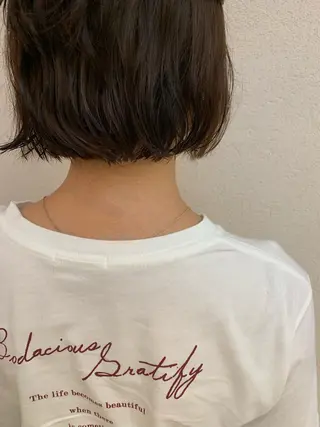 ショート パーマ 柔らかいヘア/ 東徳嶺 みくのヘアスタイル