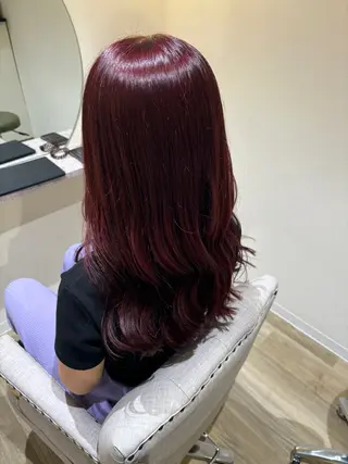 ロング 中田 渚のヘアスタイル