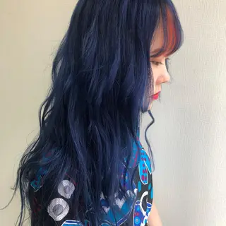 ロング カラー ヘアアレンジ 韓国レイヤーカット/ 儚げカラーチナツのヘアスタイル