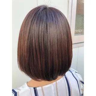 ショート カラー パーソナルカラー診断 できます　木曽　主博のヘアスタイル