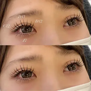 マツエク・マツパ Nanami🩶 Addressのマツエク・マツパデザイン