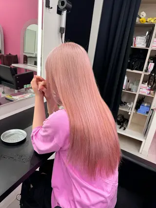 ロング カラー EGO所属・ブリーチカラー💖 rukaのヘアスタイル