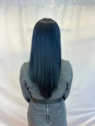 ロング カラー 梶原 美保のヘアスタイル