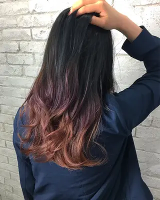 セミロング カラー boutique misakiのヘアスタイル