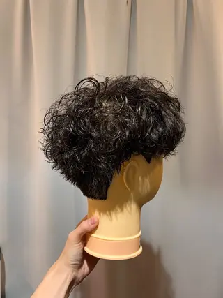 ショート パーマ メンズ ulQua 戸田のヘアスタイル