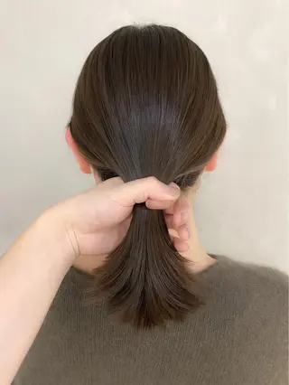 ミディアム レイヤーカットのプロ 大人ヘア宮森貴志のヘアスタイル