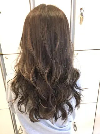 ロング カラー 髪質改善/美髪矯正 マネージャー福永のヘアスタイル