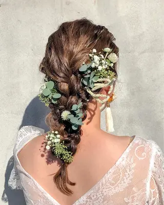 セミロング ヘアアレンジ NAGON STYLE  MICI所属・佐藤 美聡のヘアスタイル