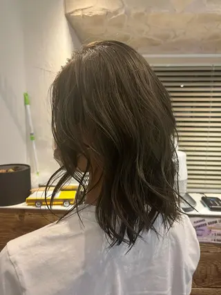 ミディアム カラー パーマ 香取 康平のヘアスタイル