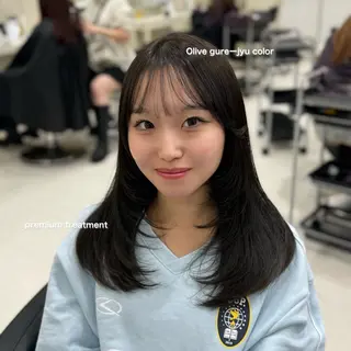 ロング カラー 🤍韓国大人っぽ ベージュMAI🤍のヘアスタイル