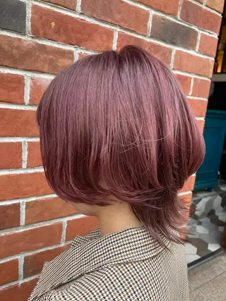 ショート カラー 髪質改善/痛ませ ないカラー/西村航大のヘアスタイル