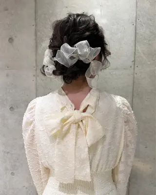 ロング ヘアアレンジ ブリーチなしWカラー ヘアセット🎀はるかのヘアスタイル