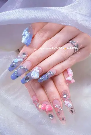 ネイル ラベンダー💖日暮里 ルル💖ネイルのネイルデザイン