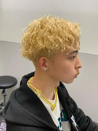 カラー パーマ メンズ パーマ、髪質改善 菊地美月のヘアスタイル