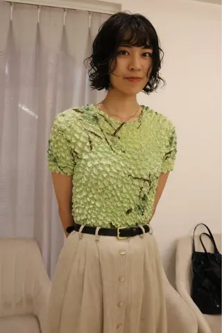 ショート パーマ 松村 澪里のヘアスタイル