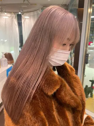 ロング カラー 💖デザインカラー/ タダ ハナカ💖のヘアスタイル