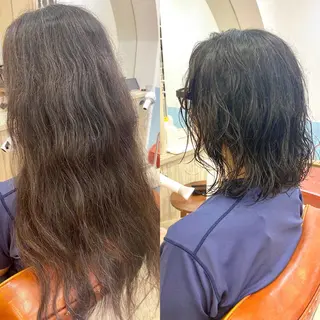 ミディアム ヘアアレンジ ウルフ/レイヤー /髪質改善　ナユタのヘアスタイル