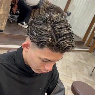 ショート カラー パーマ メンズ Men's salon ANSWER所属・メンズサロン ANSWERのヘアスタイル