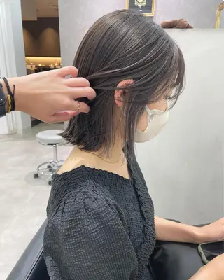 ミディアム カラー chill所属・福冨 まゆのヘアスタイル