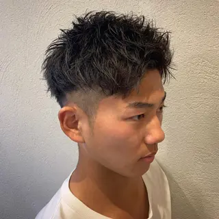 ショート パーマ メンズ メンズ特化/パーマ/ メッシュ/竜成のヘアスタイル