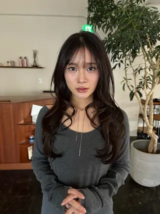 ロング レイヤー/顔周り/ 透明感/ののか💞のヘアスタイル