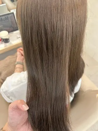 セミロング カラー 🎀ブリーチなし カラーyui🎀のヘアスタイル
