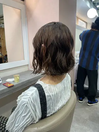 ショート パーマ 韓国風パーマ/ヘア セット/店長みづきのヘアスタイル