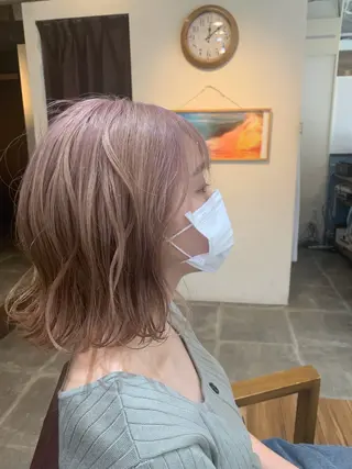 セミロング カラー Cecil hair なんば店のヘアスタイル