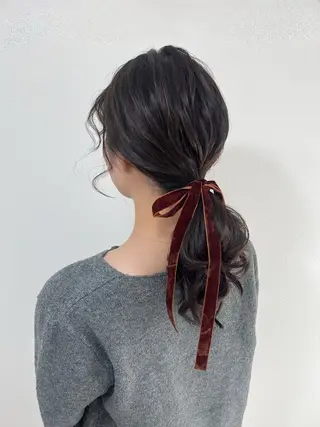 ミディアム ヘアアレンジ ヘアセットサロン /上坪愛美のヘアスタイル