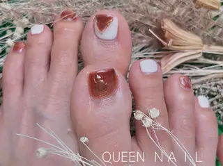 ショート カラー ネイル Queen nail所属・QUEENＮA IＬ JR寺田町1分のネイルデザイン