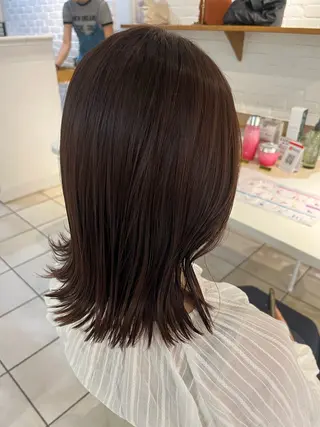 セミロング vancouncil春日井所属・山岡 春のヘアスタイル