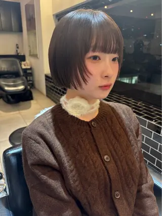 ショート riria/ボブ /ブラウンカラー🎀のヘアスタイル