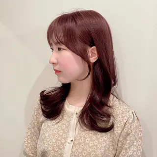 ミディアム 🌹ハッシュカット、 レイヤー韓国ヘア🌹のヘアスタイル