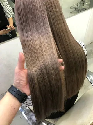 セミロング カラー 艶髪育成サロン 京橋　shinのヘアスタイル