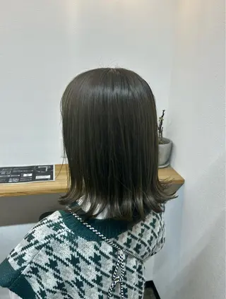 ミディアム カラー 西浦 たくみのヘアスタイル