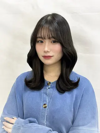 ミディアム 韓国レイヤー×モテ髪 /MITSUKI🤍のヘアスタイル