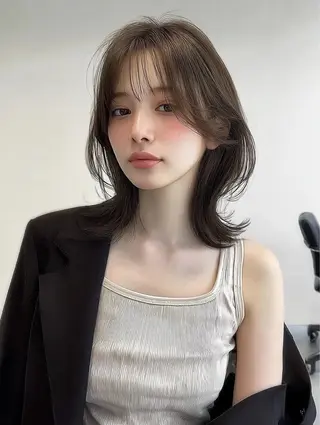 ミディアム カラー 木村 純也のヘアスタイル