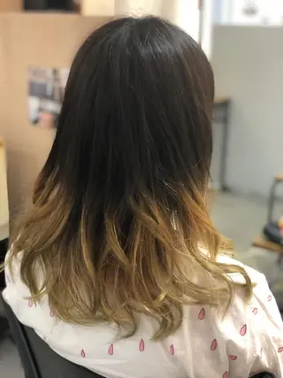 セミロング カラー 髪質改善　ナカゾノ タケシのヘアスタイル