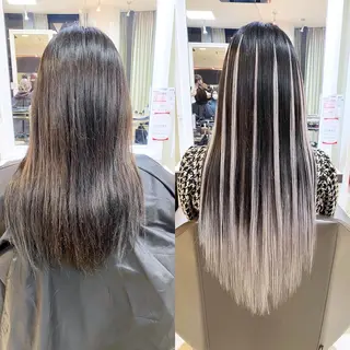 ミディアム 💎馴染むエクステ ×カラーTOMO💎のヘアスタイル