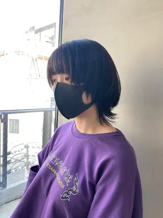 ミディアム ANGELICA 吉川智昭のヘアスタイル