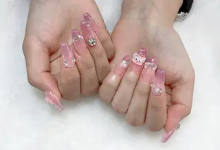 ネイル 長さだし/持込/ ins風ネイル/Umのネイルデザイン