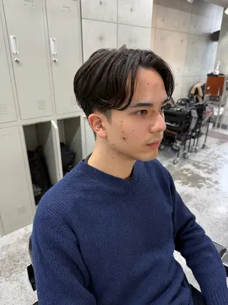 ミディアム パーマ メンズ CHROM TOKYO A.L.T所属・【メンズ・カット】 藪 清正のヘアスタイル